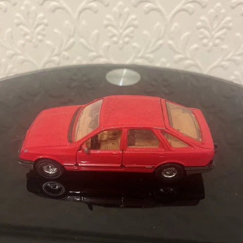 Vintage 1980s Corgi 1:36 Ford Sierra 2.3 Ghia Red