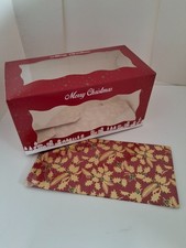 1er PACK WEIHNACHTEN YULE LOG, ROTE PAPPE und ROTE KUCHENBOX Xmas DESIGN Festlich