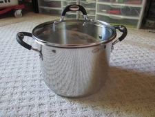 6QT / 5.7L - Tramontina Stainless Steel Tri-Ply Dutch Oven / Canning Pot w/ Lid