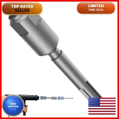 Mdkave SDS-Max to SDS-Plus Adapter Silver for Rotary Hammer Drill
