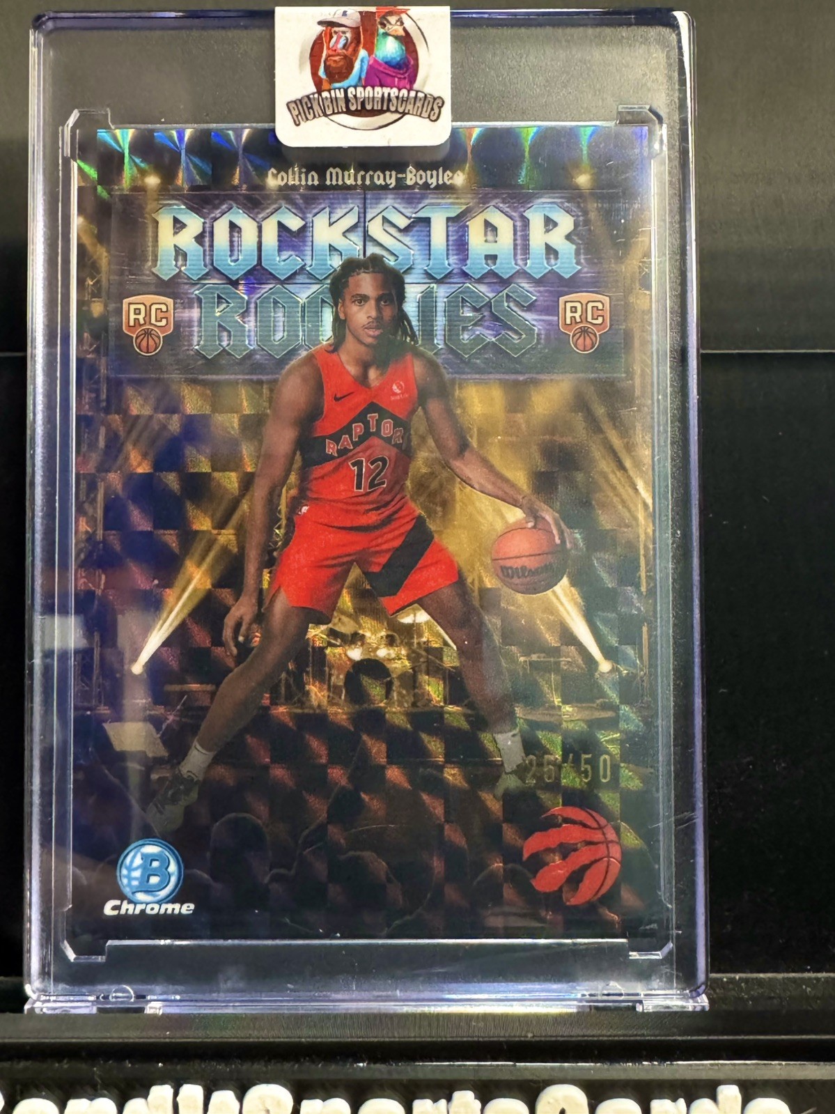 2025-26 Bowman Rockstar Rookies Collin Murray-Boyles Gold Geometric /50