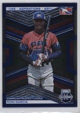 2023 Panini Elite Extra Edition Blue Aspirations /349 Roni Garcia #174 1u6