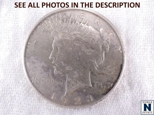 NobleSpirit } 1923 S Silver Peace Dollar Fine