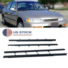 4x Window Weatherstrip Molding Trim Outer For Honda Accord Sedan 1994-1997 Usa