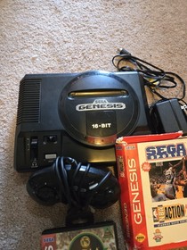 Sega Genesis Model 1 Bundle Controller Tested + 2 Games NCAA Football CIB