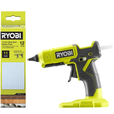 RYOBI 18 V RGL18-0 Heißklebepistole + 11 mm Heißklebesticks