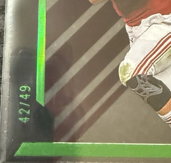 2024 Leaf Pro Set Pure Green 42/49 Cameron Rising #23 Utah Utes - Image 2 of 3