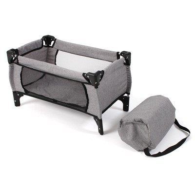 Bayer Chic 2000 Puppen-Reisebett Deluxe Melange grau NEU