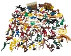 Variety Lot Of Used Vintage 1950s Marx Toys, Tim-Mee & Other Plastic Figures