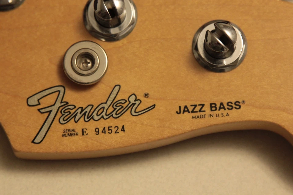 1989 Fender USA American Standard Jazz Bass Neck Rosewood Tuners Excellent! - Image 4 of 4