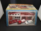 MATCHBOX LESNEY G-5 1965 FIRE STATION GIFT SET AND DISPLAY/WINDOW BOX.VERY RARE