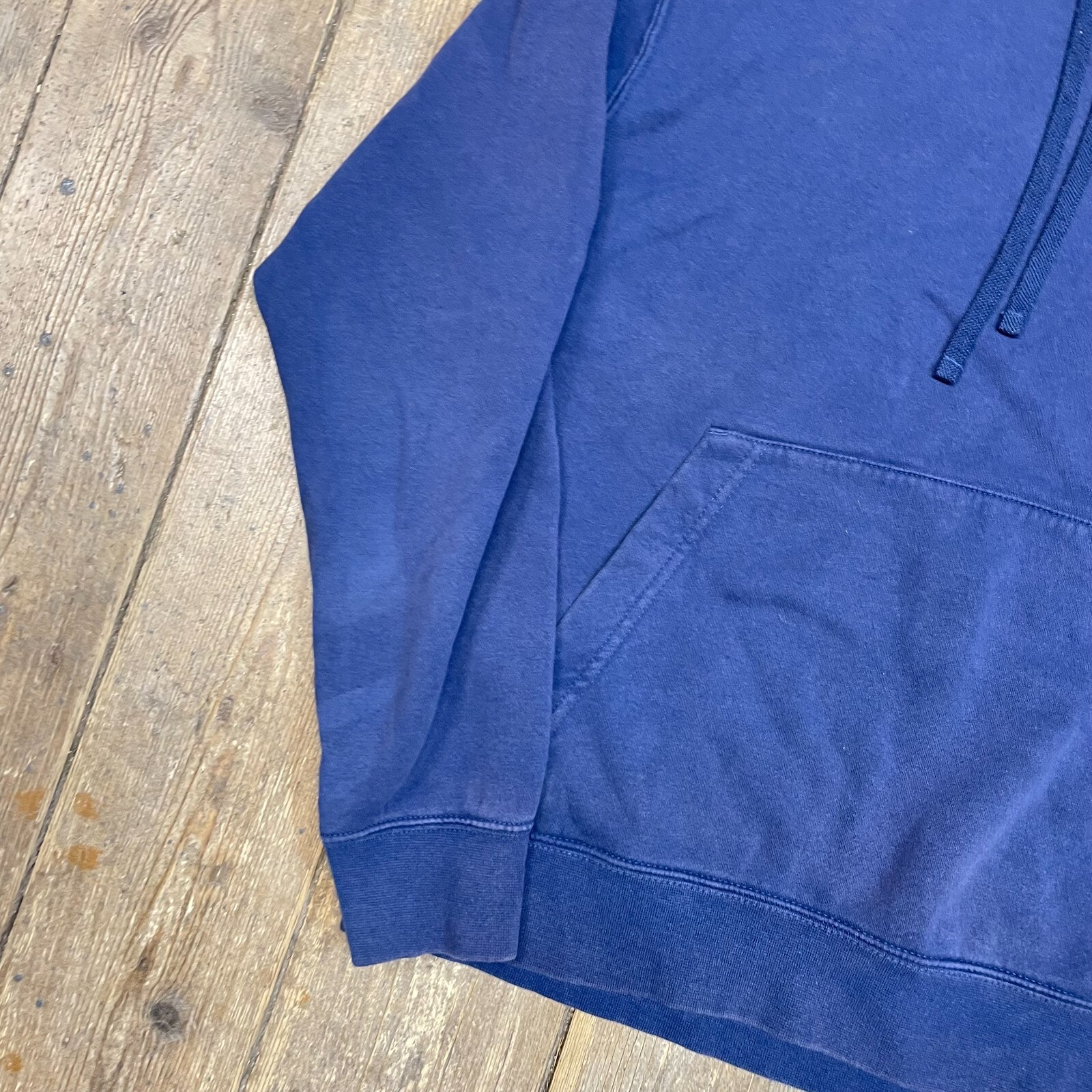 Nike Hoodie Vintage Y2K Club Logo Training Sweatshirt, Blue, Mens Medium image 6