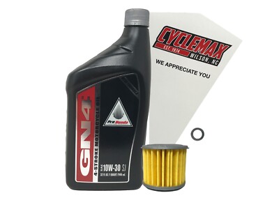 Cyclemax Standard 10W-30 Oil Change Kit fits 2021-2025 Honda Grom 125