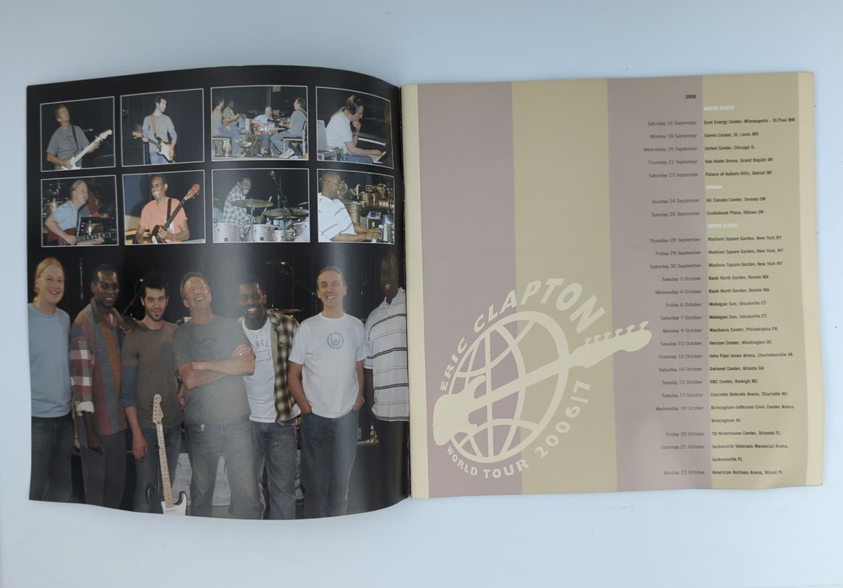 Eric Clapton World Tour 2006/7 パンフレット Eric Clapton Word Tour 2006/7 Tour Booklet Official Tour Guide | eBay