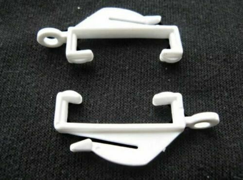 35pc white decorail curtain hooks Decorail White Curtain Hooks Rail - Picture 3 of 10