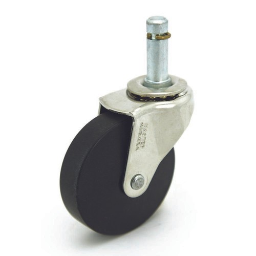 Mercury Chair Mat Casters, 3/8" Dia. x 1" Long Stem, 4/Set