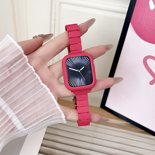 Für Apple Watch Ultra 10 9 8 7 6 5 4 SE Fashion Watch Armband Band mit Bumper Case - Bild 15 von 16