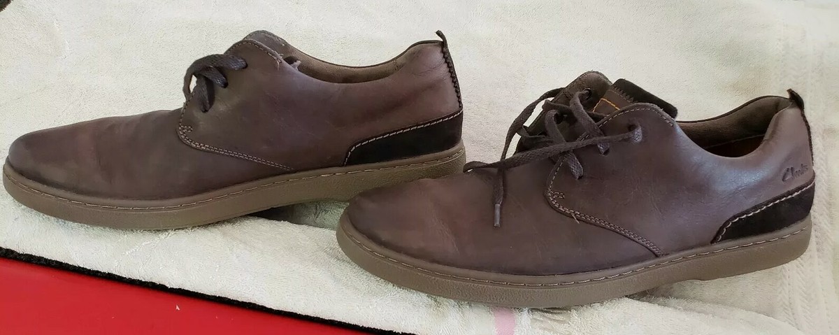 Clarks Brown Leather Casual Shoes With Lace-Up Design oxford office 13 Clarks Nature 5 Lo Lace Up (Men) - Dark Brown Leather – The  main image 3