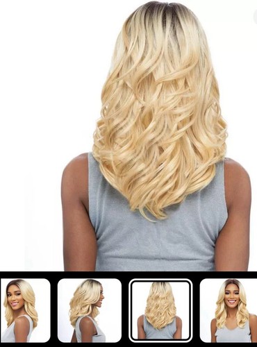 VANESSA SYNTHETIC DEEP MIDDLE PART SWISSILK LACE FRONT WIG - TOPS DM JAYA - Picture 3 of 6