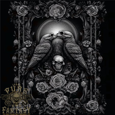 Dead Crows Skulls and Flowers Goth Gothic Mens T-Shirt 100% Cotton