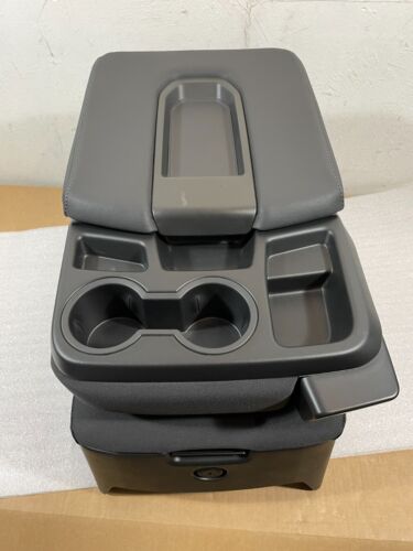 19-23 OEM NTO SILVERADO EBONY CLOTH CENTER JUMP SEAT...STORAGE AND VENTS...RARE - Picture 8 of 19
