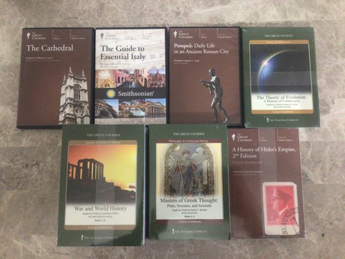 Lot Of 38 Different Subject The Great Courses DVDs & Guidebooks Several Sealed - Picture 8 of 8