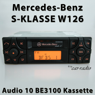 #ad #ad Original Mercedes Audio 10 BE3100 Kassette Becker W126 Radio S Klasse Autoradio EUR 215.99