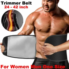 Mens Waist Trainer Sauna Belly Band Slimming Belt Body Shaper Girdle Weight Loss