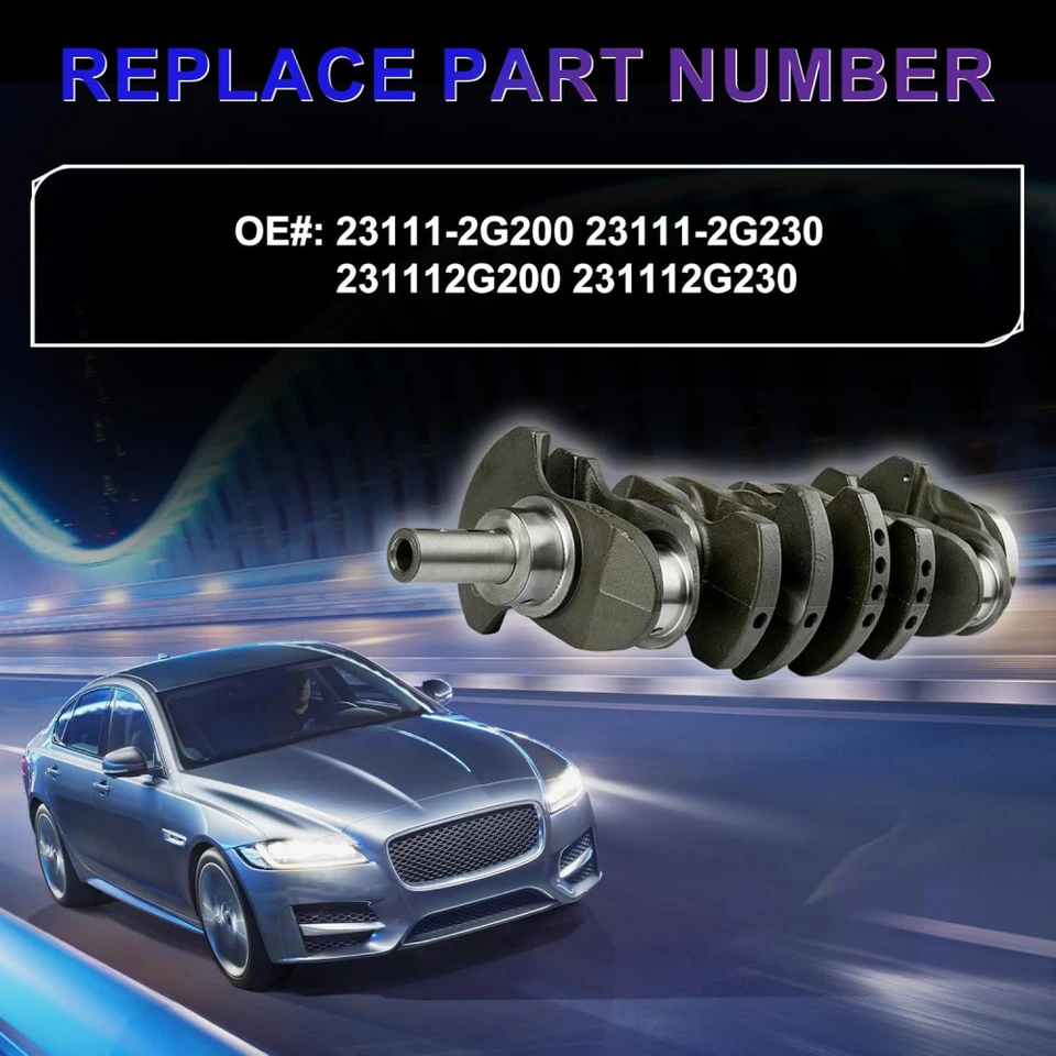 Engine Crankshaft for Hyundai Santa Fe Sonata Kia Optima Sorento Sportage 2.4 Foto 4 de 4