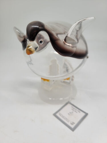 NWT DEPT 56 SKATING PENGUIN FLIP TOP CANDY DISH BOX PLASTIC Christmas Rare - Picture 1 of 10