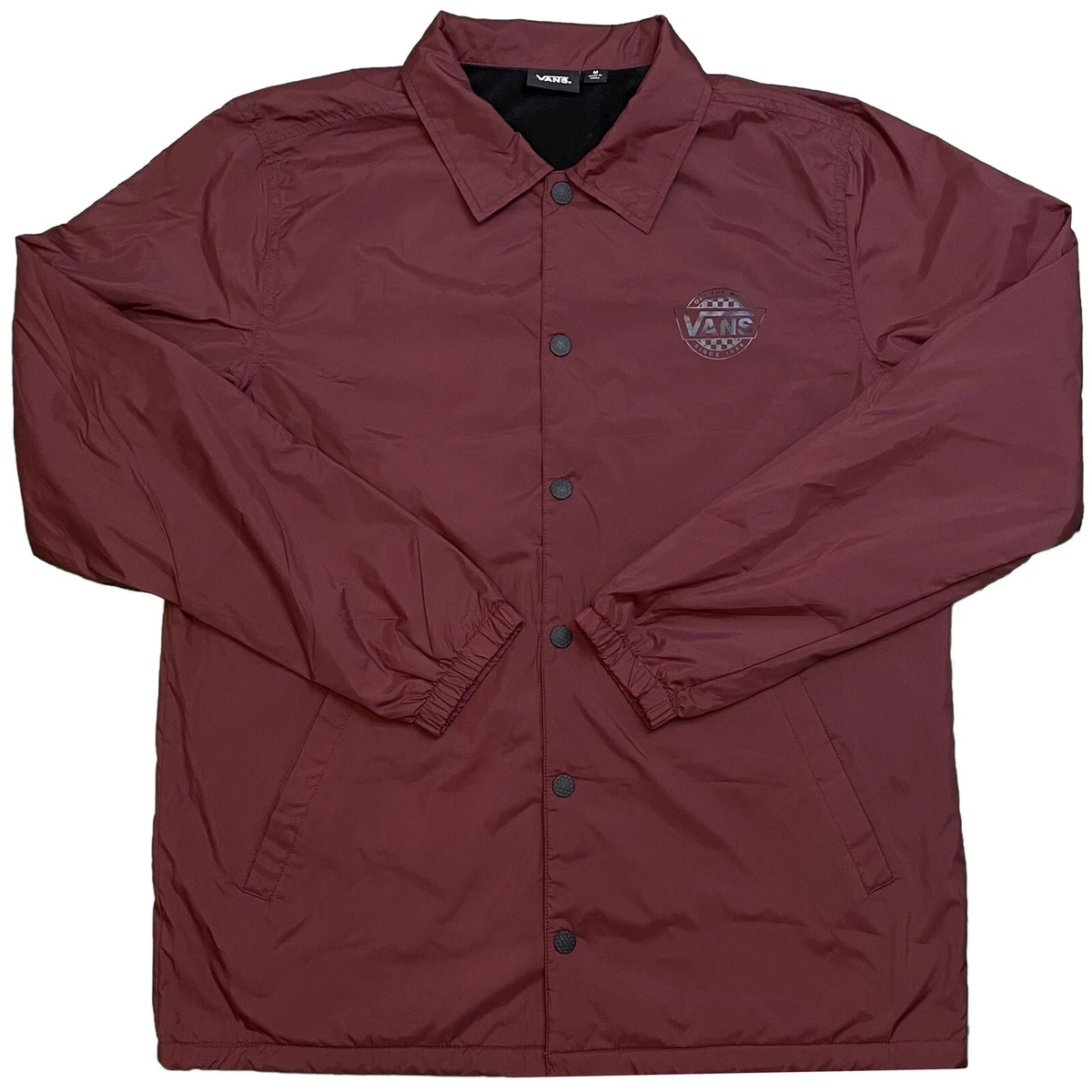Vans windbreaker best sale burgundy