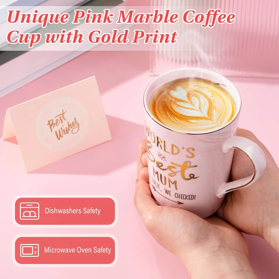 Cadeau Anniversaire pour Maman de Filles et de Fils – World's Best Mum - Tass... - Photo 3/4