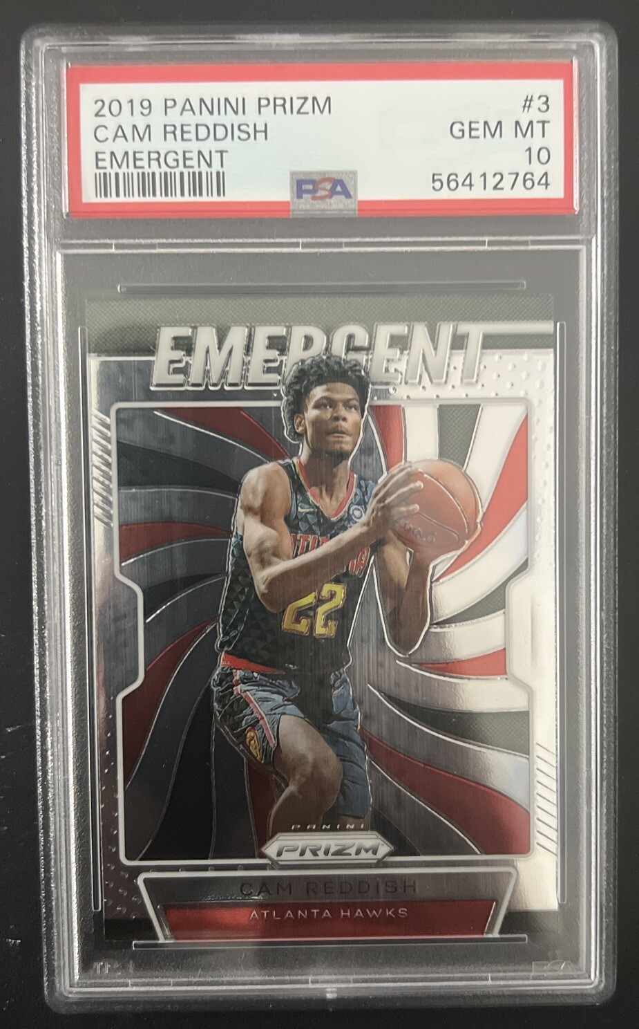 2019 Cam Reddish Panini Prizm Emergent #3 PSA 10 GEM MT Atlanta Hawks
