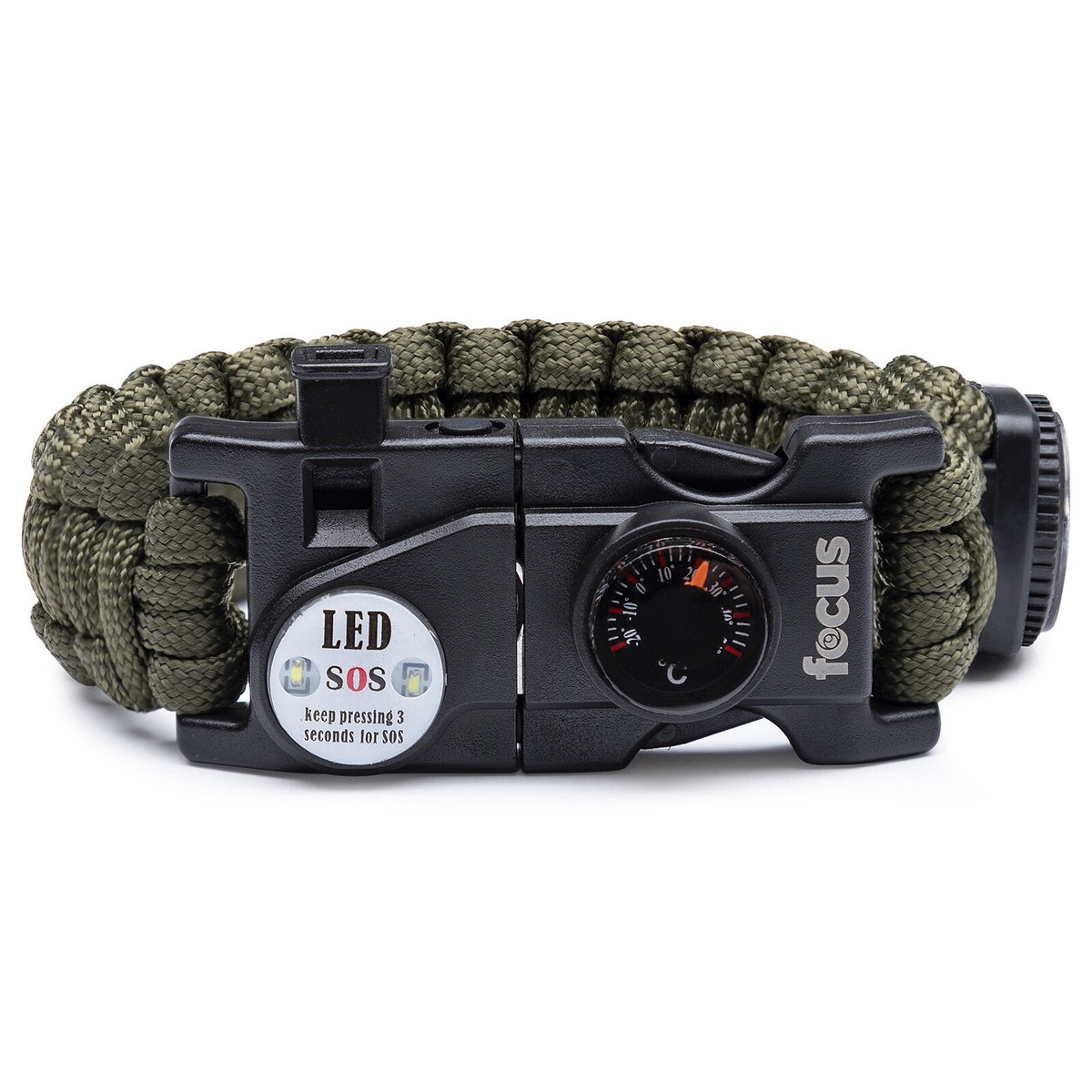 Focus Emergency Survival Multi-Tool Paracord Bracelet