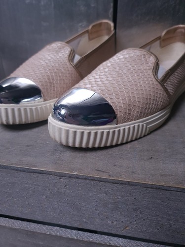 Zapatillas elegantes GEOX talla 38 (5) beige bronce mocasines mocasines #1522 - Imagen 9 de 14