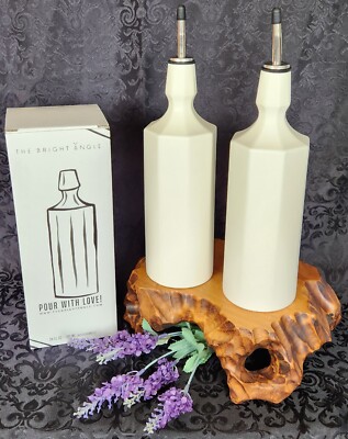 The Bright Angle Set 2 Elixir Olive Oil Liquid Cruet Bottle 24fl oz