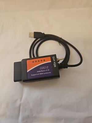 ELM327 V1.5 Forscan OBD2 USB Scanner For Ford Auto Diagnostic Tool HS/MS CAN G