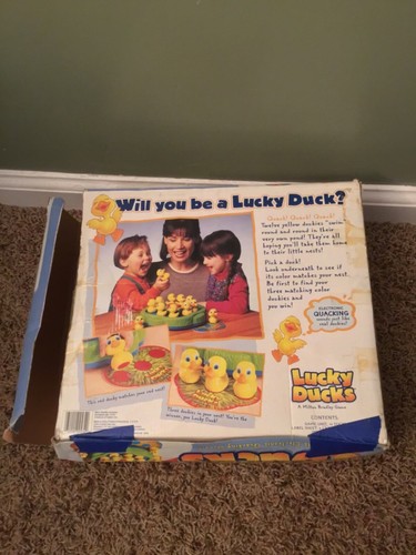 Vintage 1994 Milton Bradley Lucky Ducks Motorized Ducky-Go-Round Game Works - Picture 6 of 18