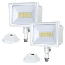 DEWENWILS 2-Pack LED Flood Light Outdoor, 65W  IP65 Waterproof 6670 Lumen White