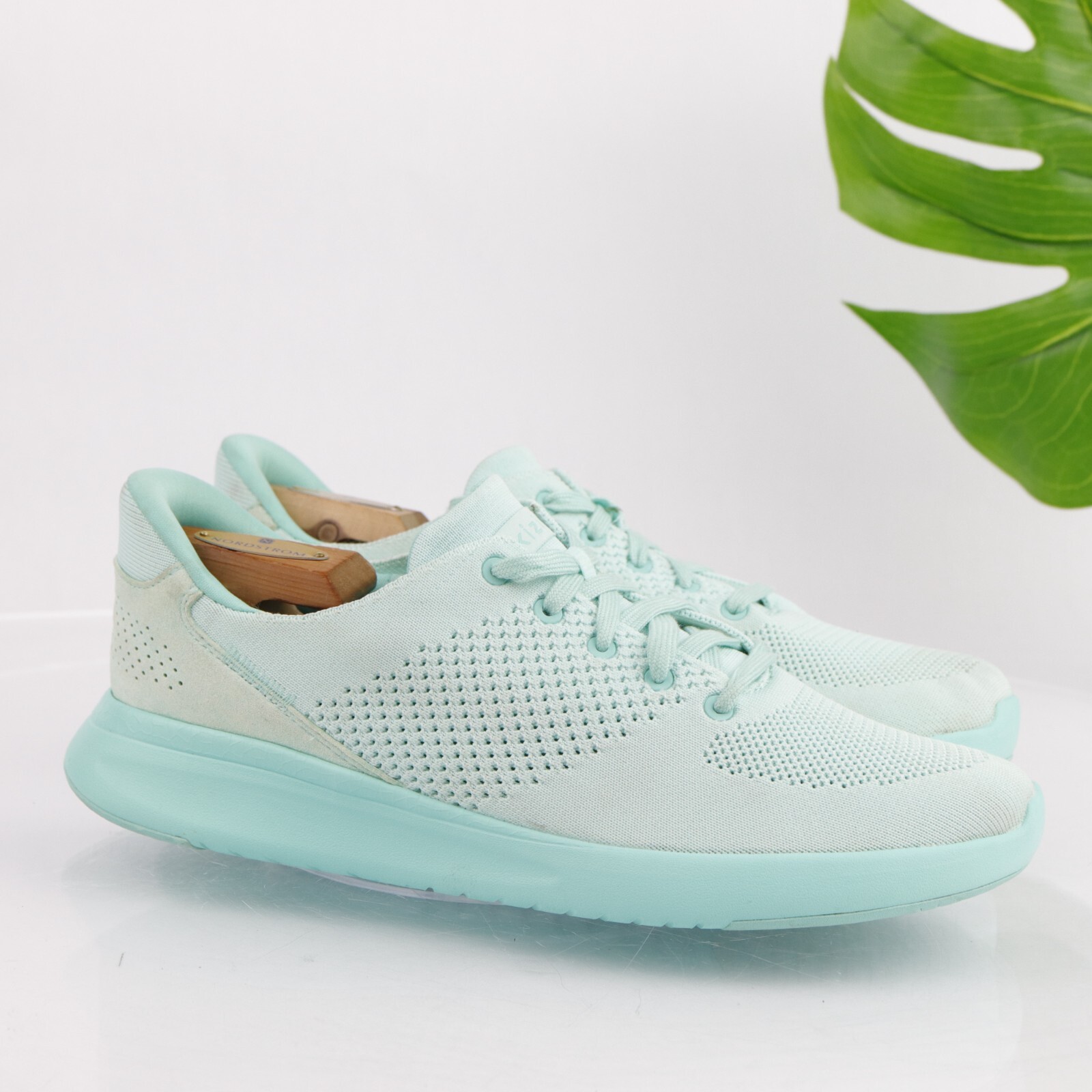 Kizik Mens Lima Sneaker Size 9.5 WIDE Hands Fress Shoe Green Honeydew Atheltic