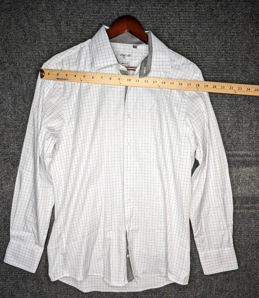 BERLIONI ITALY Men's Comfort-Fit Dress Shirt Size 16 - 16 1/2 (34/35)  - Image 3 of 4