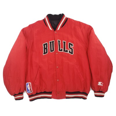 bulls starter jacket ebay