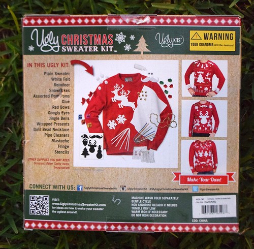Ugly Sweater Set DIY Cayenne Weihnachtspullover Erwachsene Unisex Gr. M, NEU - Bild 4 von 6