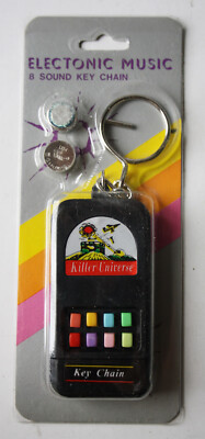 VINTAGE 80'S ECHO KILLER UNIVERSE ELECTRONIC GUN SOUNDS KEY CHAIN
