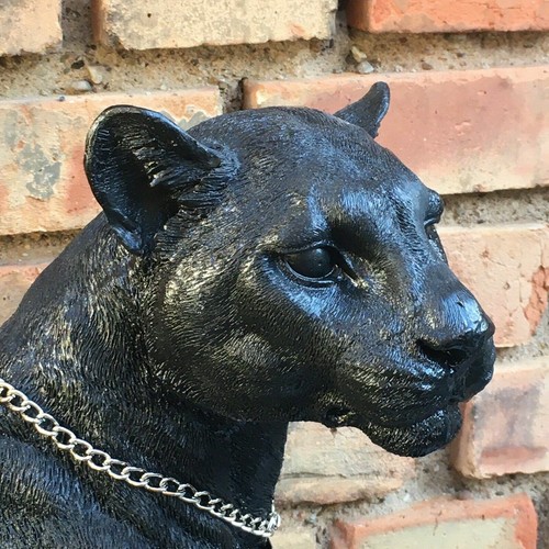 XXL 53cm Panther Figur Löwe Outdoor Gartenfigur Deko Skulptur Groß Buddha 1- - Bild 3 von 10