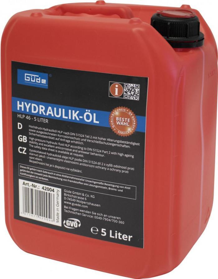 Huile hydraulique HLP46 Güde évite la perte de pression du vérin