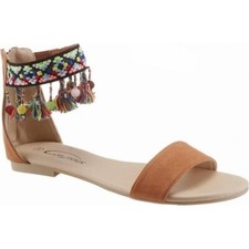 City Walk Riemchensandalen Gr. 40, eher 41, braun, bunt, VKP 49,99 €