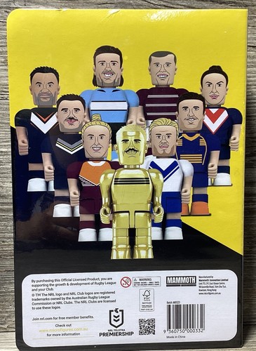 Microfiguras de fútbol americano NRL 2024 soporte coleccionista carpeta estuche sellado de fábrica - Imagen 2 de 11