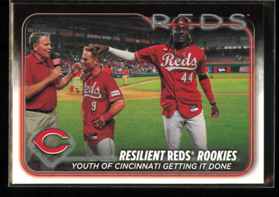 2024 Topps #133 Resilient Reds Rookies: Youth of Cincinnati Getting It Down