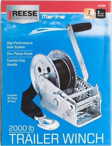 Versatile Powersports Marine Winch - 4.1:1 & 9.8:1 Gear Ratio for All Watercraft - Picture 3 of 3